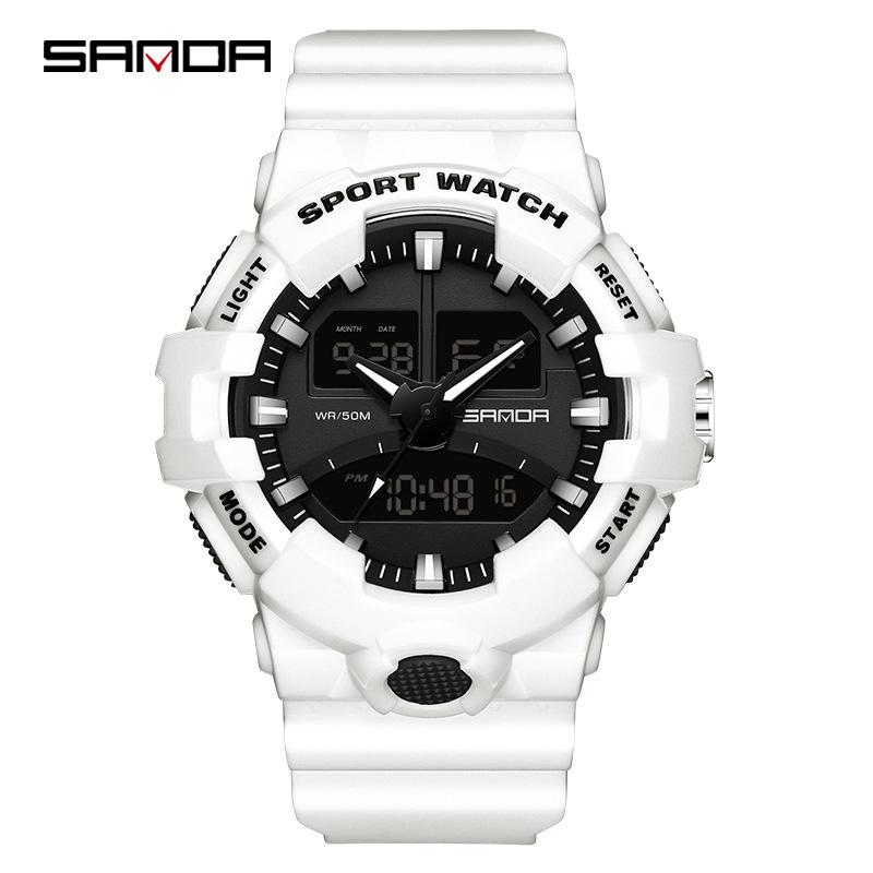 Sanda Luminous Unisex Multifunctional Casual Electronic Watch
