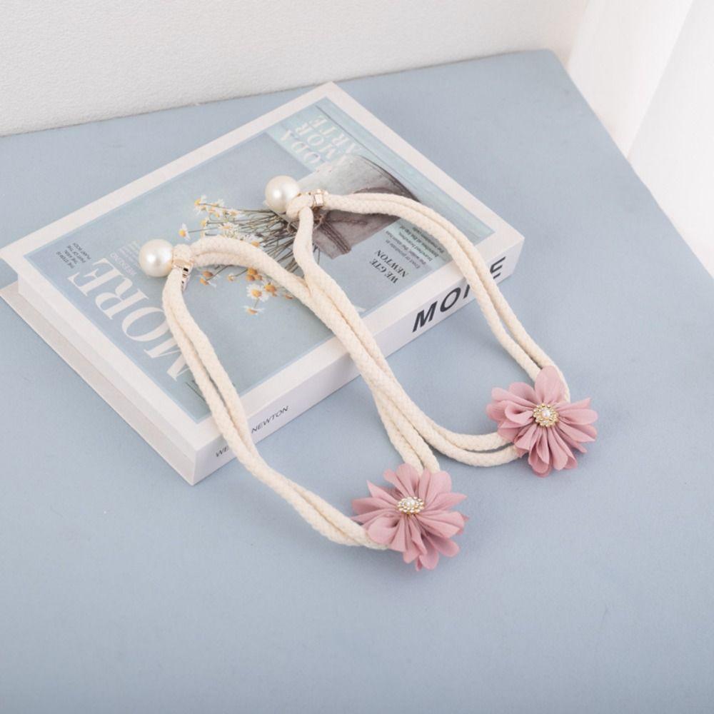 

Elegant Curtain Tiebacks Flower Curtain Strap Trendy Curtain Holdback сірий