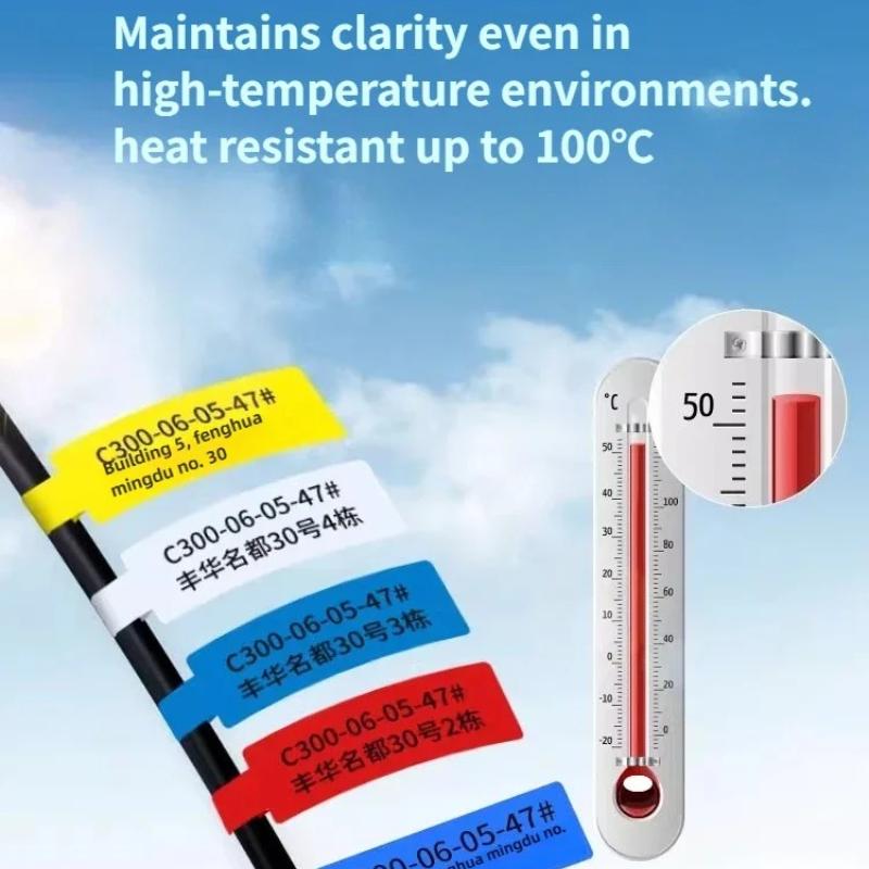 Niimbot M2/M3/B32/Z401 Cable Label Printing Paper Communication Network Wire Classification Self-adhesive Heat Transfer Label