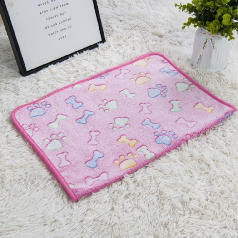 Multi-color Optional Warm Dogs Cats Paw Fleece Blanket Winter Quilt Pet Blanket Flannel Blanket