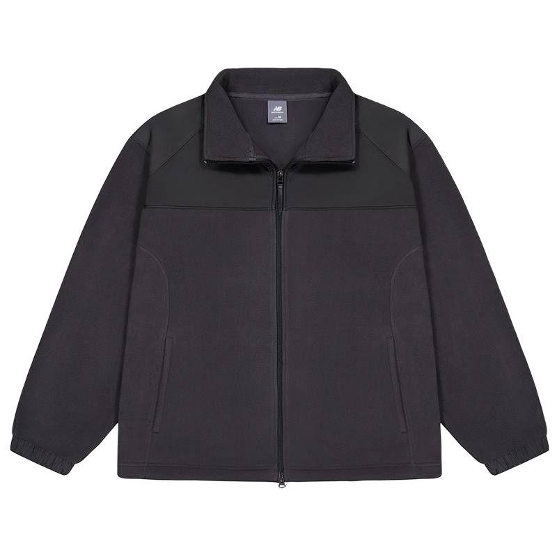 New Balance Jackets Men s Black Stand Collar Moderate Other MDF45011-DKG XL