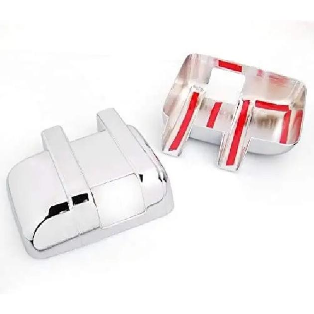 Verchromte ABS-Kunststoff Türspiegelkappen VOLL mit Blinker-Aussparung für Ford F250 F350 F450 F550 Super Duty 2008-2016