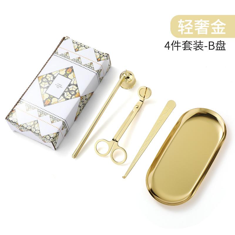 Stainless Steel 3-Piece DIY Candle Tool Set - Candle Extinguishing Cover Wick Trimmer & Extinguisher for Scented Candles