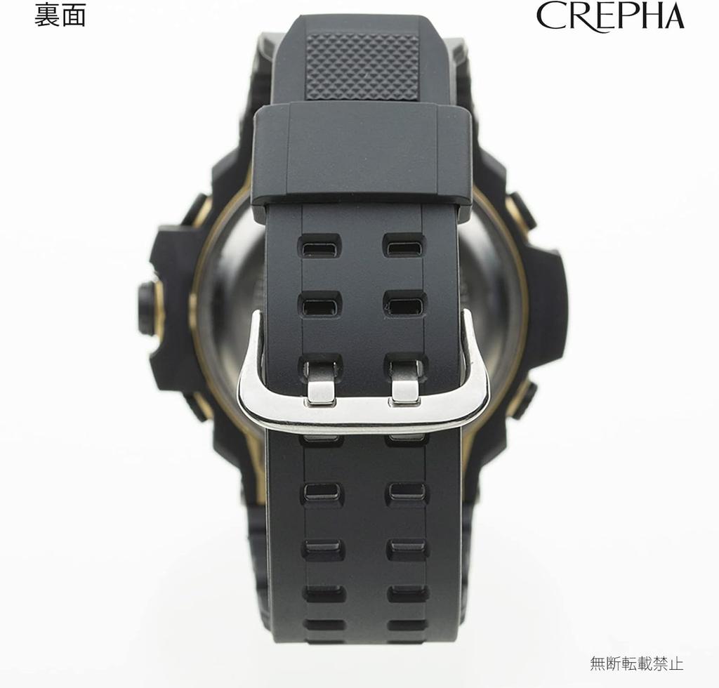 [Clefa] Digital Ana Men's Watch Waterproof Stopwatch Urethane Belt Black TS-AD093-GD