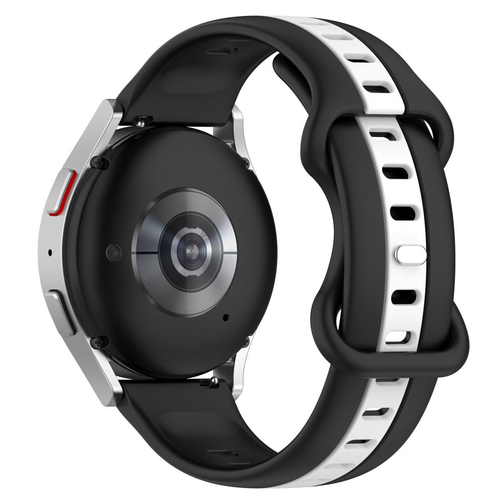 20mm 22mm Silicone Strap for Samsung Galaxy Watch 6/5/4/3/Gear S3/Huawei Watch GT 4 3 Pro Two-color Bracelet for Amazfit GTR/GTS