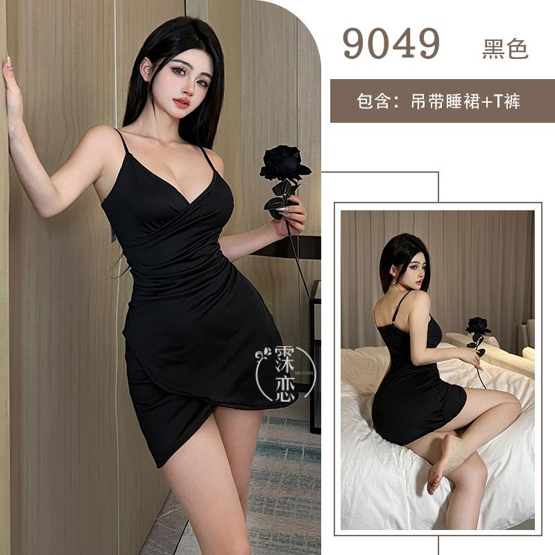 Sexy lingerie pure desire uniform nightclub tight hip wrap free from deep V bed passion