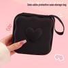Portable Zipper Storage Bag for Data Cables, Chargers, Earphones, USB Drives, and Cameras