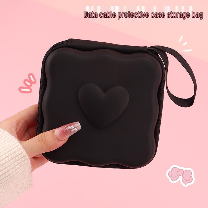 Portable Zipper Storage Bag for Data Cables, Chargers, Earphones, USB Drives, and Cameras