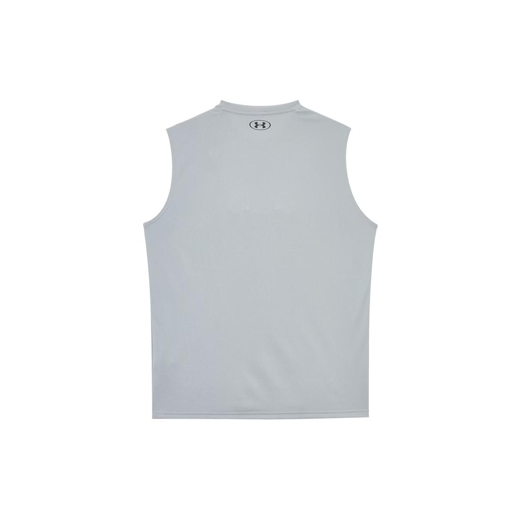 Under Armour Tech Comfortable Casual Soft Skin-Friendly Simple Basketball Vest Men Tops Gray 6001541-011