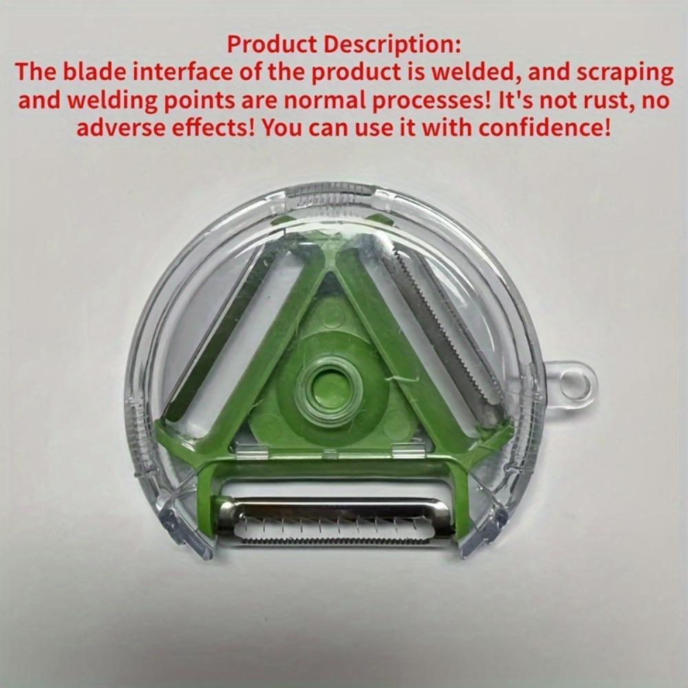 

Набор из 3-в-1 ножей из нержавеющей стали — универсальная картофелерезка, ломтерезка для фруктов и овощей с двумя лезвиями для автодомов и кемпинга