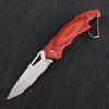 High Hardness Mini Folding Survival Outdoor Folding Knife Wood Grain Handle Keychain Multifunctional EDC Portable and Safe