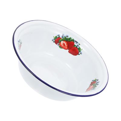 Container Enamel Basin Office Travel Chinese Bread Bowl Enamelware Mixing Tableware