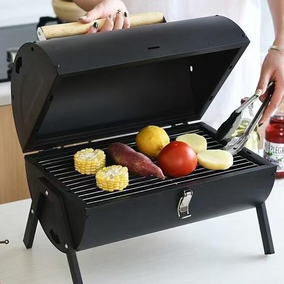 Dubbelsidig rökfri kolgrill: Utomhus & Multifunktionell för Hembakgrillning