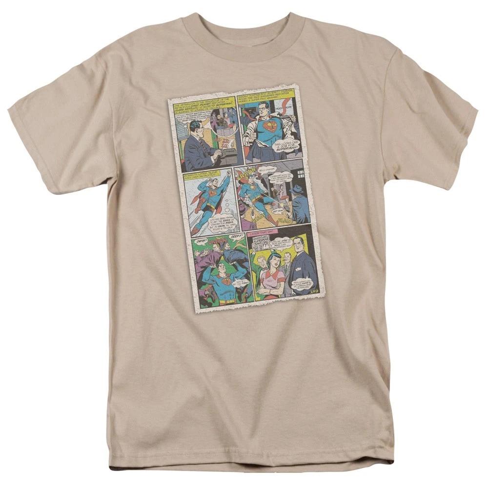 SUPERMAN VINTAGE COMIC Licensed Adult Men s Graphic Tee Shirt SM-3XL L
