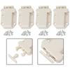 Kitchen Push To Open Touch Latch Tools 4pcs 55x43mm ABS Bookcases Cabinet Cupboard Drawer Accessories Hardware Useful