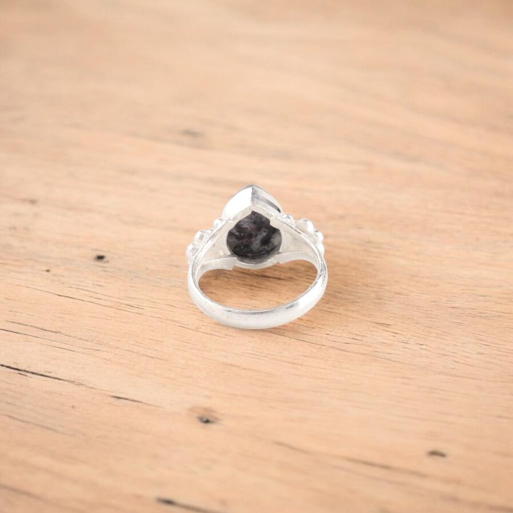 Dendrite Opal Gemstone 925 Sterling Silver Jewelry Handmade Stylish Ring For Her RR-59-32