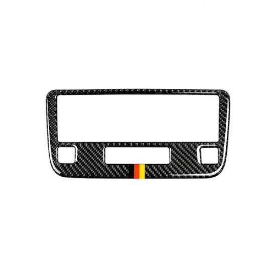 Auto Carbon Fiber Car Central Console AC CD Switch Panel Trim For Benz GLK 13-15