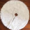 White Christmas Tree Skirt New Year Navidad Home Decor Plush Faux Fur Xmas Tree Carpet Merry Christmas Tree Decorations Ornament