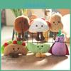 Adorable Cute Sandwich Plush Toy Keychain Hamburger Eggplant Doll Accessory