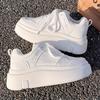 Popular muffin sole autumn heightening platform white shoes 2025 new chic board shoes versatile sports and leisure shoes