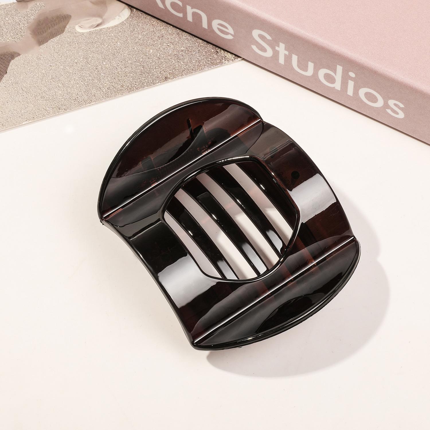 

Женский большой зажим для волос с когтями, пластиковая заколка для волос «утконос», матовая для женщин и девочек, шпильки для укладки волос «конский хвост», аксессуары для волос прозрачный черный