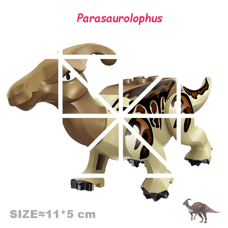 Velociraptor Triceratops Jurassic Dinosaurier Welt Indominus T-Rex Modell Zusammenbauen Pädagogische Bausteine Spielzeug für Kinder Geschenke