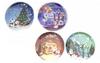 Disney Christmas 2017 Plate Set (Set of 4) Tokyo Disney Resort Exclusive Snow Snow Mickey & Minnie Snowmen