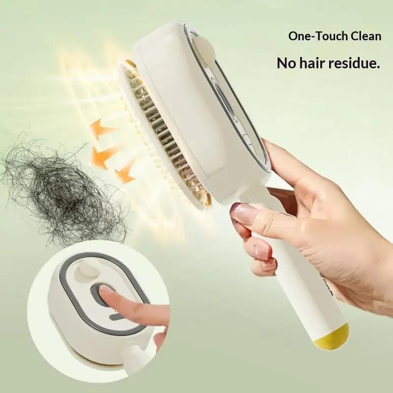 Spray Air Cushion Comb for Women Electric Retractable Hair Massage Brush for Thick Fine Curly Hair Electric Steam Brush for Hair