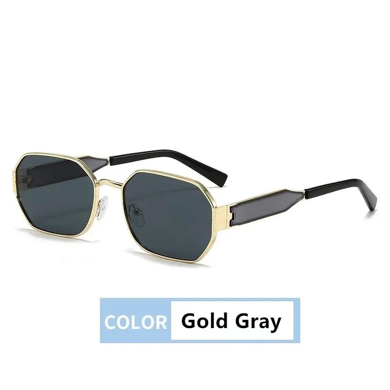 New Fashion Vintage Sunglasses Women Men Designer Retro Metal Rectangle Sun Glasses Female Male Popular Black Eyewear