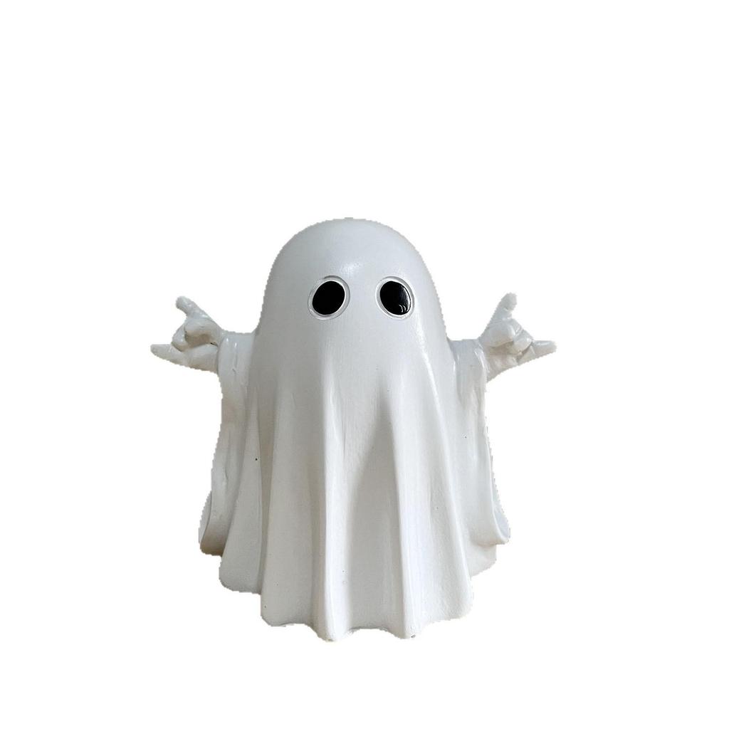 Halloween Ghost Party Decoration - Cute White Ornament for Yard or Desktop