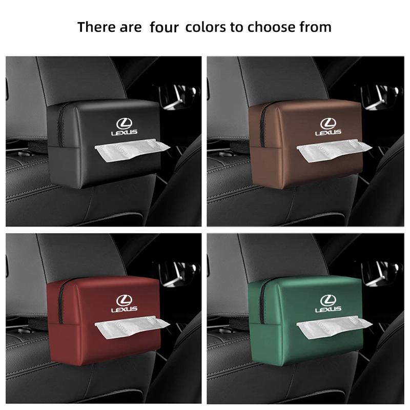 Car Tissue Box Leather Paper Towel Storage Bag Accessories For Lexus F-SPORT ES RX NX LS UX LM LX GX LC RZ IS CT GS RC HS SC TX