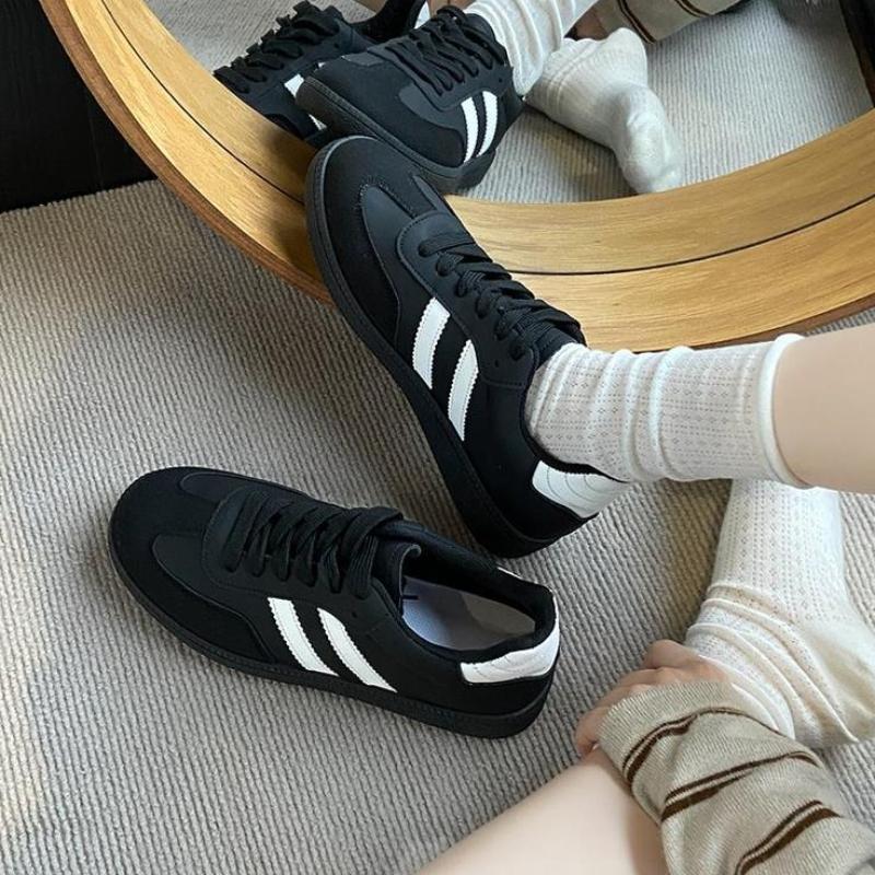 Women Tennis Sneakers Flats Ladies  Lace-up Vulcanized Shoes  Autumn Outdoor Trainers Student Board Shoes Footwear