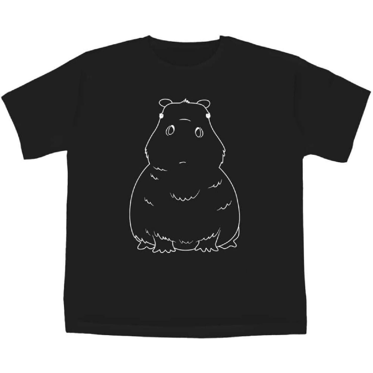 Детская футболка Azeeda 5-6 лет  Сердитая капибара  (черный) (TS00308155) S