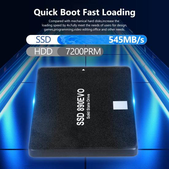 890 EVO 1/2/4TB Internal Solid State Drive Speed Up To 545MB/s Read 530MB/s Write 1920 TBW PC Desktop Laptop SATA III 6Gb/s 2.5-inch SSD
