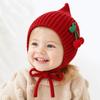 Thick Infant Winter Hat Soft Girls Knitted Hat Fashion Baby Hooded Hat