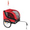 Pet Bike Trailer Smoothly Rolling Safety Bicycle Cart for Camping Hiking Walking Cycling