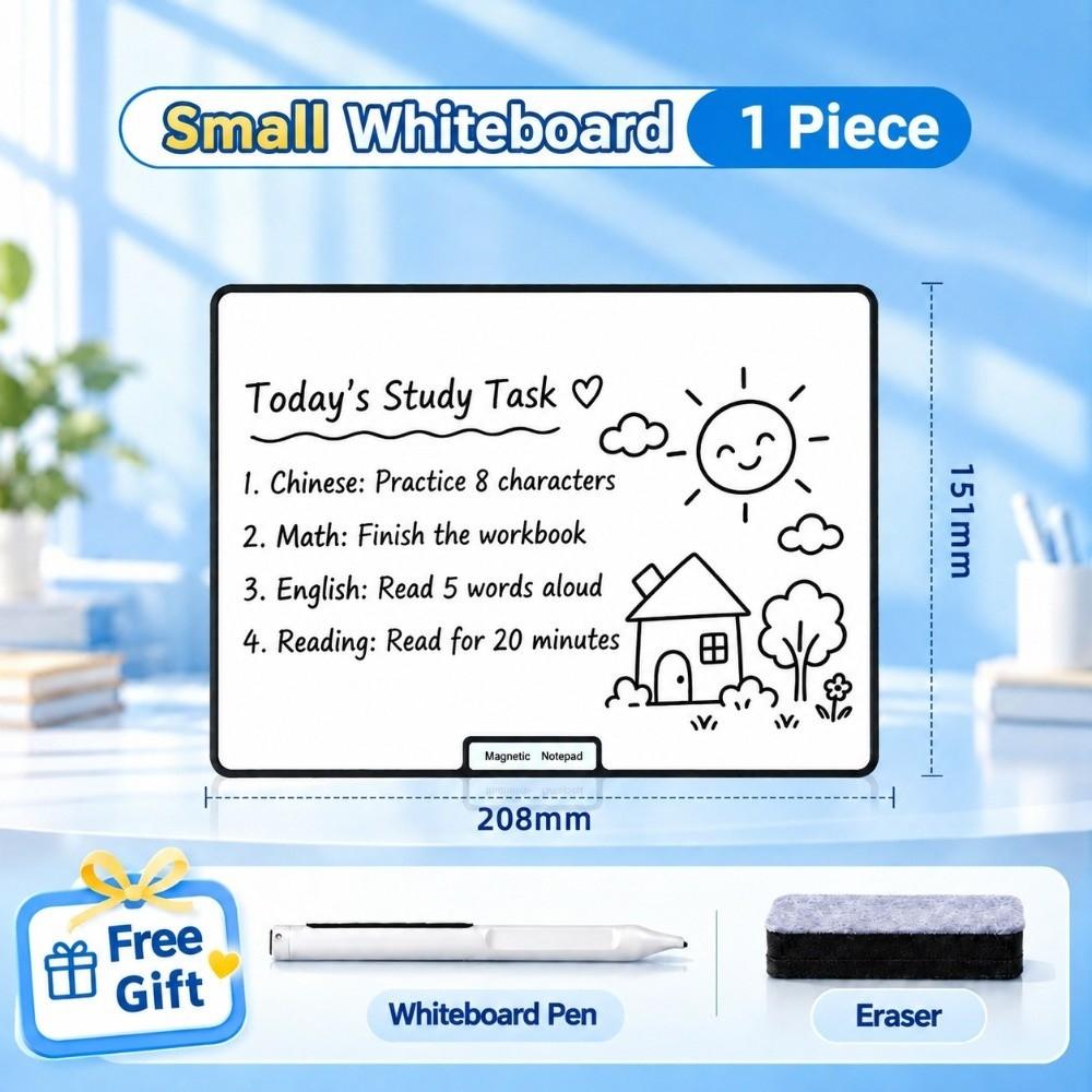 Magnetic Whiteboard Lightweight Frame Erasable Drawing Board Dry Erase White Board Home Teaching