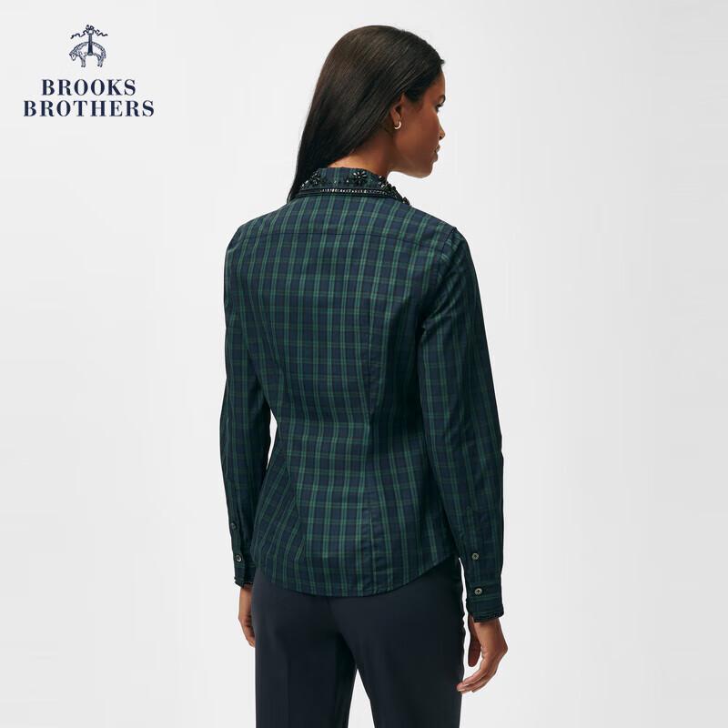 Brooks Brothers Women s Beaded Pure Cotton Shirt XXS