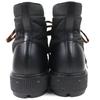Pristine HERMES short boots FRESH Logo lace-up black leather mens 41.5 Used