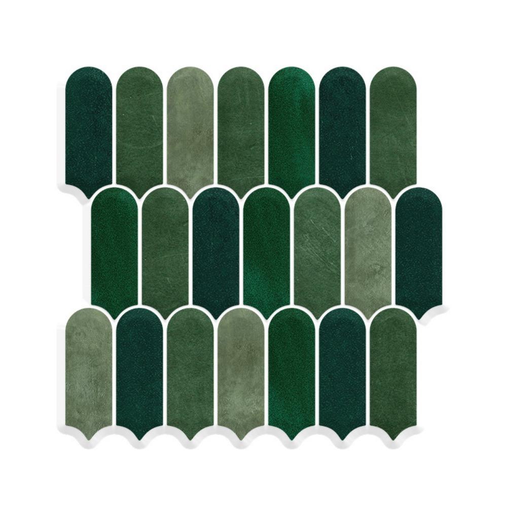 Self-adhesive 3D Wall Tile Fish Scale PVC Wall Sticker Waterproof Mold Resistant Kitchen Backsplash For Kitchen Bathroom