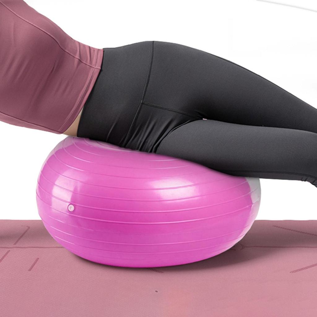 Fitnessball Ständer Rhythmische Kraft Yogaball Pilates Donut Gleichgewicht für Training Zuhause 1 Stück