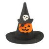 Cosplay Headgear for Dogs Pet Halloween Witch Hat, Bows/Pumpkins Decor, Adjustable Felt Cap Costume Accessory, Lightweight Comfortable Headwear,