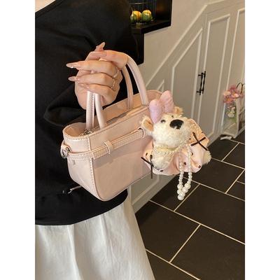 Bag Women 2025 Summer New Fashion Go Out Handbag Niche Simple Commuter Messenger Lock Small Square Bag