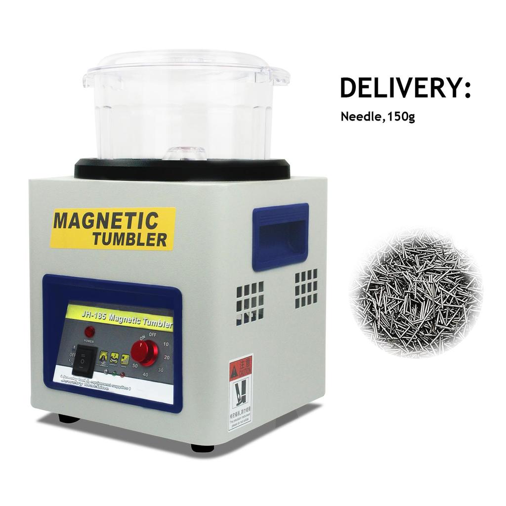 Lucidatrice Magnetica a 2000 Giri/min con Timer Regolabile per Gioielli in Oro, Argento, Rame e Componenti di Orologi, Pulizia e Sbavatura