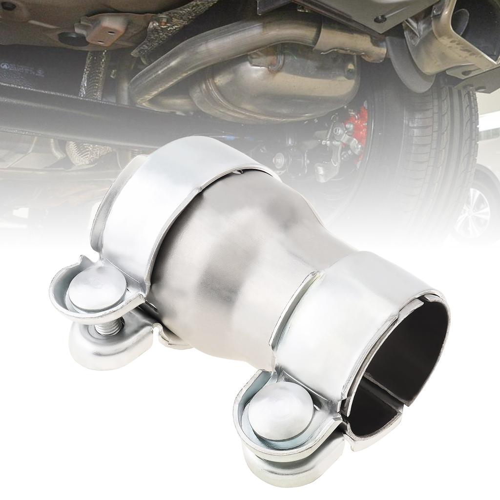 Προσαρμογέας Εξάτμισης 2,5 έως 3 ιντσών, Μειωτικός Σωλήνας Διπλού Σφιγκτήρα, Προσαρμογέας Σωλήνα Εξάτμισης από Χάλυβα Άνθρακα, Σωλήνας Συνδετήρας Μειωτή Εξάτμισης, Διάφορα κλιπ σχήματος U