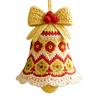 DIY Crochet Christmas Tree Kit Festival Handmade Christmas Bell Ornament Crochet Knitting Material Kit