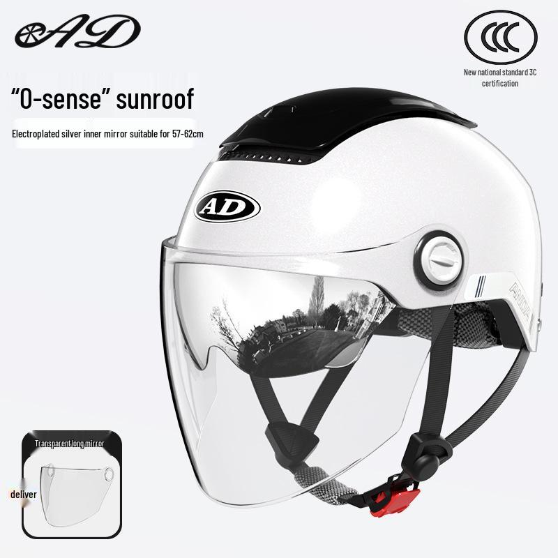 National Standard Class A 3C Certified All-Season Electric Bicycle Helmet with Sunroof and Summer Sun Protection