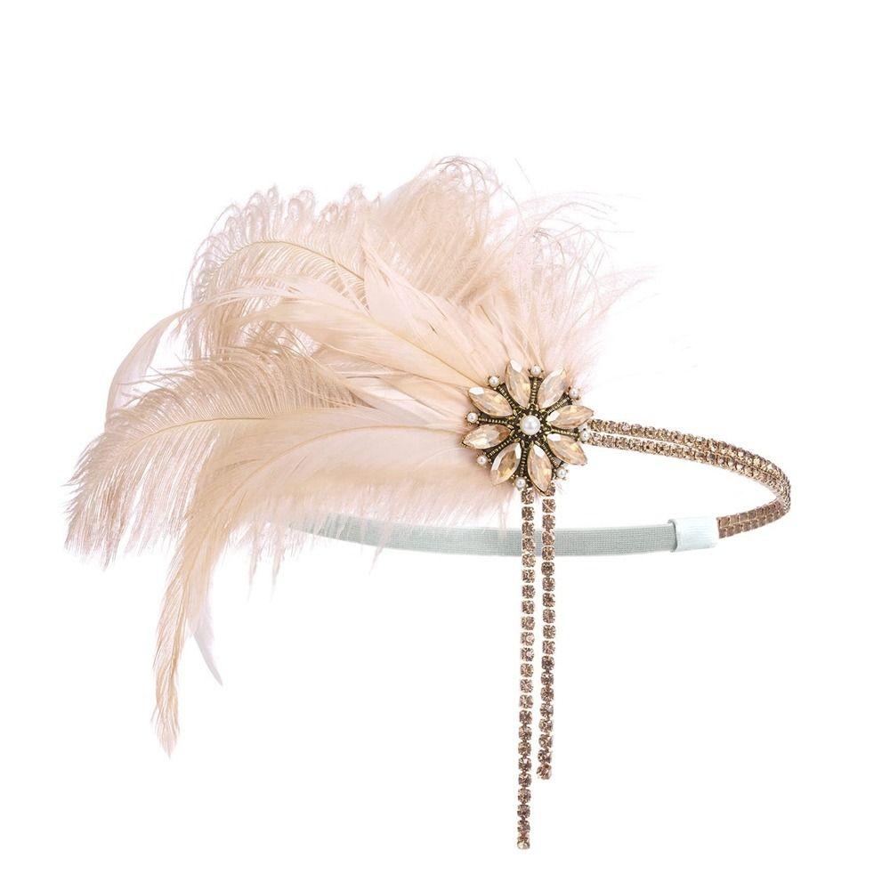 Hair Band Masquerade Party Hair Accessories Sequin Hair Band Feather Headwear Korean Style Headband