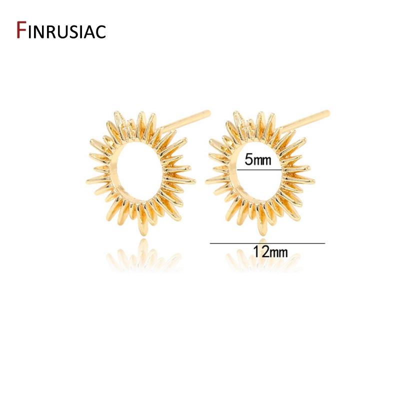 

NEW Trendy Women Earing 2025 Korean Style Simple Design Gold Plated Stud Earrings Jewelry Accessories Wholesale 1 Pair