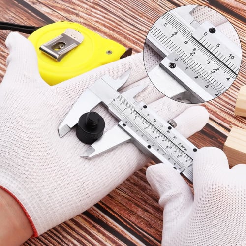 Smgda Vernier Caliper, 200mm, 0.02mm Accuracy, Carbon Steel, Multi-Function Caliper for Measuring Inner/Outer Diameter, Depth, and Steps, with Storage